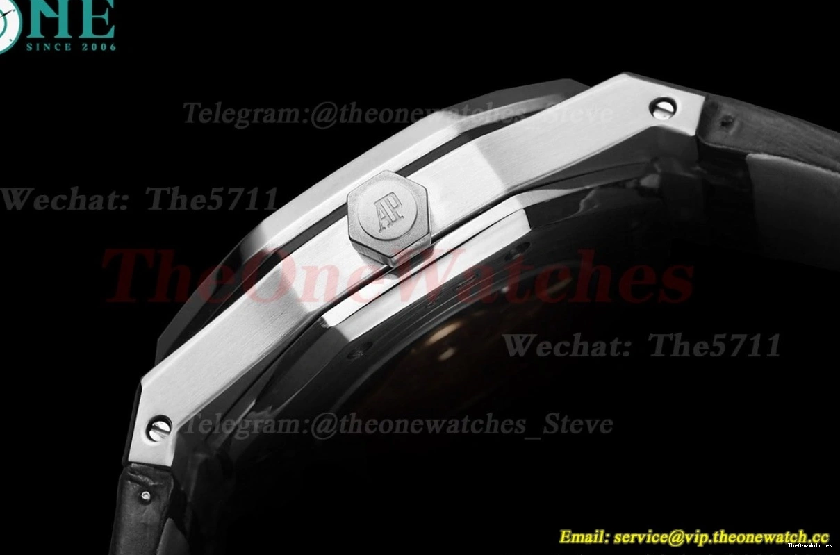 41mm Royal GDF LE SS Dial Oak 15400 MY8215 Black 0425